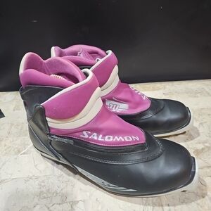 Vintage Salomon Cross Country Boots Size Men’s EU 44/ US 11 purple and Black‎